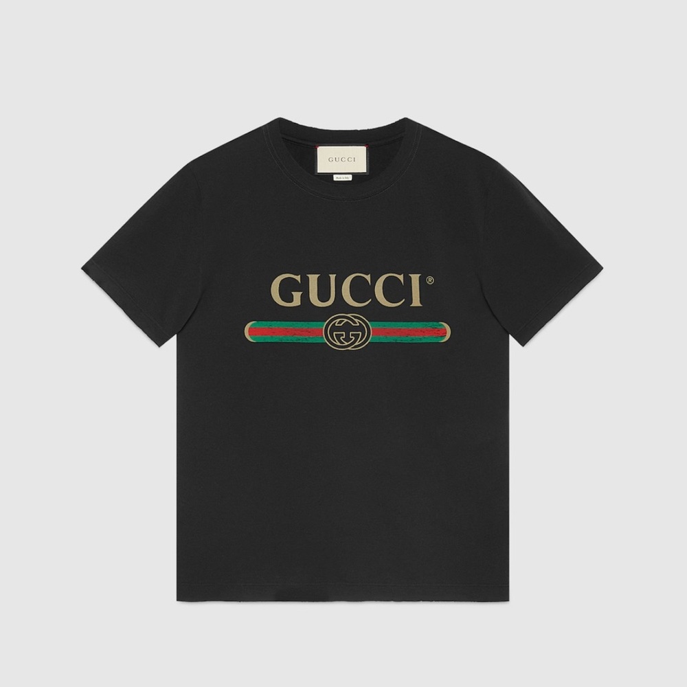🎉Host Pick ! 🎉Gucci Black Logo T-Shirt Men’s Large – aunthentic - Picture 2 of 7